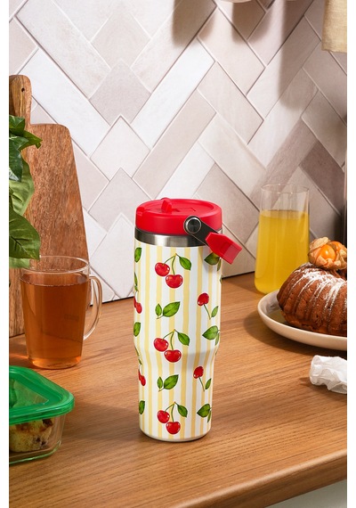 Karaca Strio Çelik Sızdırmaz Termos 900 Ml Kırmızı