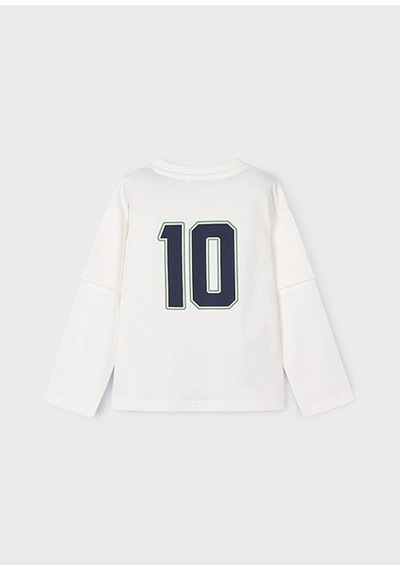 Mayoral Krem Erkek Çocuk Çift Kollu Sweatshirt 4075 Krem