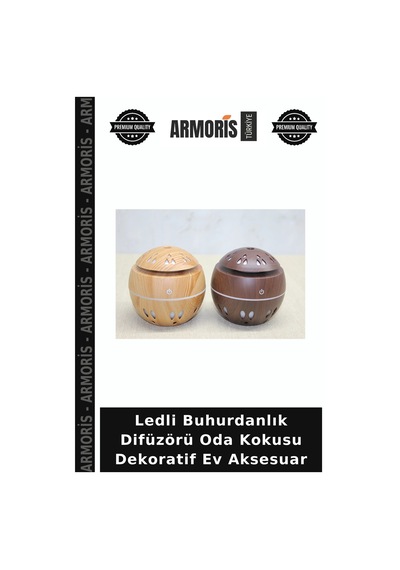 Ledli Buhurdanlık Difüzörü Oda Kokusu Dekoratif Ev Aksesuar Çok Renkli