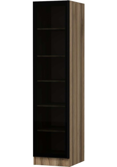 Minar Kale 1 Kapaklı Raflı Dolap Dore - Füme Cam 190cm