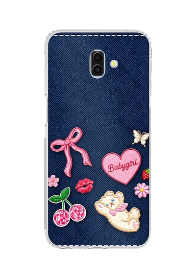 Samsung Galaxy J6 Plus Uyumlu Bebek Kız Jean Kot Baskılı Silikon Kılıf