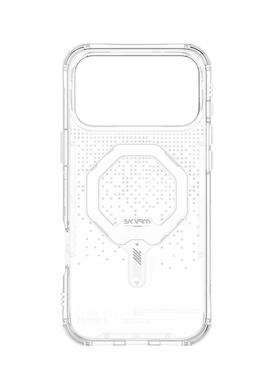 Apple Uyumlu iPhone 17 Pro Max Kılıf Skinarma M-safe Özellikli Iml Baskılı Holografik Myst Kapak Şeffaf Şeffaf