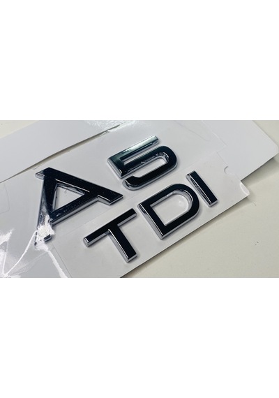 Audi A5 2008 - 2018 Tdi Arka Bagaj Yazısı Krom Set