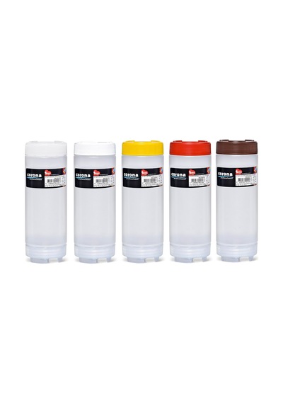 Lexroo Profesyonel Ketçap Ve Mayonez Sıkma Şişesi, Çift Kapaklı, 600 Ml Kapasiteli, Beyaz