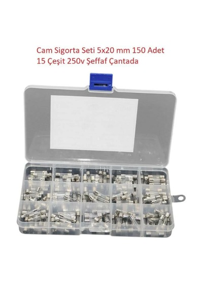 5x20 Mm Cam Sigorta Seti Kutulu 150 Adet