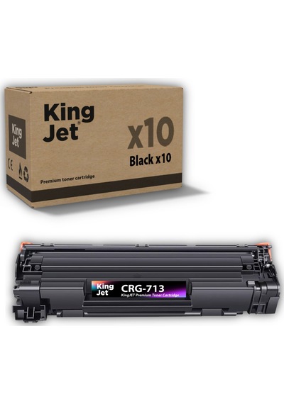 Kingjet Canon Uyumlu Crg-713 Standart Kapasiteli 10'lu Paket Çipli Uyumlu Toneri Lbp3250