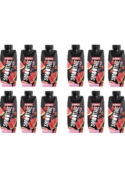 Dimes Smoothie Karpuz Çilek Elma 310 Ml X 12 Adet