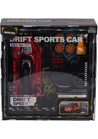 38046 2 4g Kontrol Duman Atan Yüksek Hızlı Yedek Drift Tekerli Araçlar Kırmızı