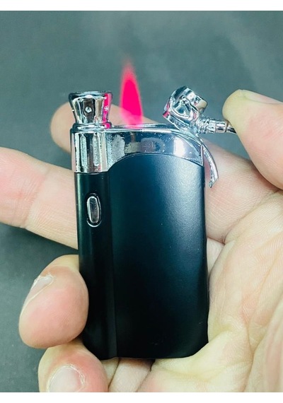 Hunter Metal Kasa Işıklı Pürmüzlü Çakmak