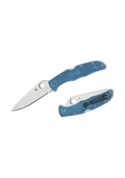 Spyderco Endura 4 Blue Lightweight Flat Ground Plainedge Kamp Çakı Mavi