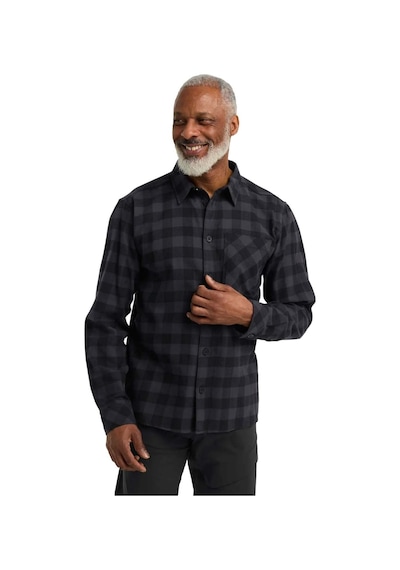 Jack Wolfskın Jack Wolfskin Lite Flannel Shirt Erkek Gri Gömlek T0156 Antrasit