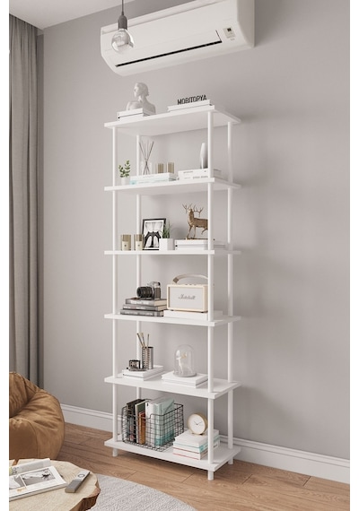 Çevir Kur 65 Cm Beyaz Kitaplık Bd 65 177 29 Cm Beyaz