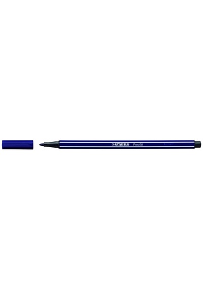 Tr Pen 68 - Keçe Uçlu Boya Kalemi - Koyu Mavi