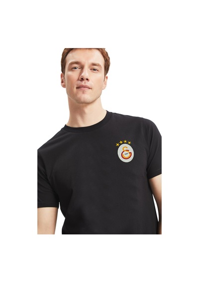 Galatasaray Lisanslı Siyah Basic T-shirt Xzy SIYAH Siyah