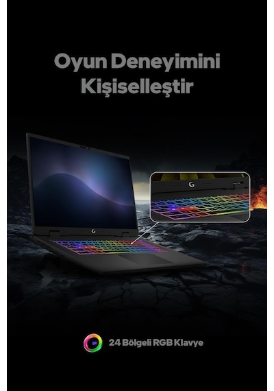 Game Garaj Slayer R9M-5060-C2 R9-8940HX 32 GB 2 TB SSD RTX5060 16" Freedos Gaming Laptop