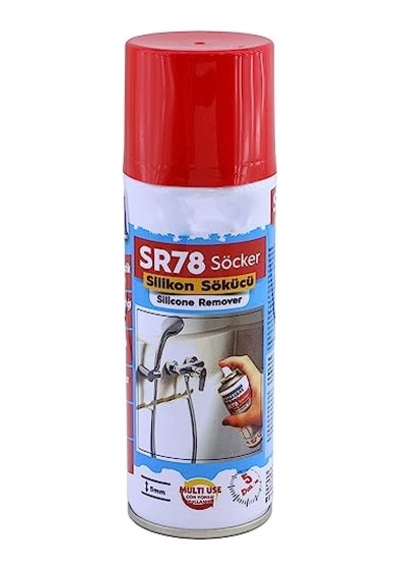 Vodaseal Sr78 Silikon Sökücü Yapışkan Etiket Temizleyici Boya Küf Mantar Pas Temizleyici Sprey 200 Ml