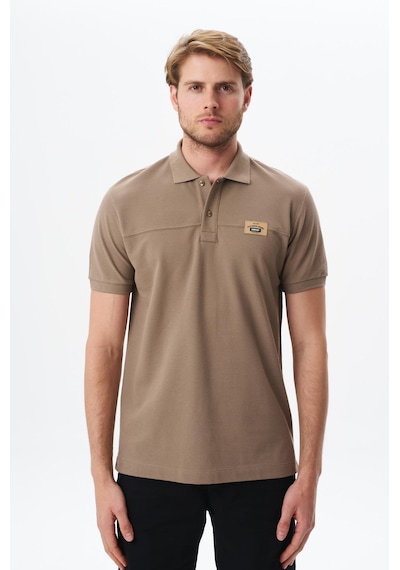 AR-MA Arma Erkek Regular Fit Basic % 100 Pamuk Pike Polo Yaka Tişört Y29374355402 Gri-bej G8 Gri