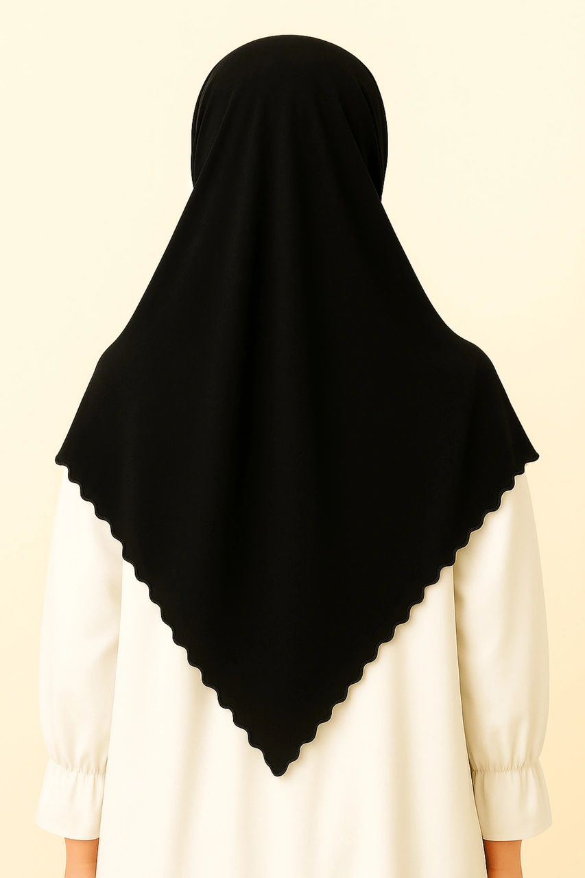 Mim Eşarp Enba Premium Jersey Sandy Şal - 75x190 Cm Siyah