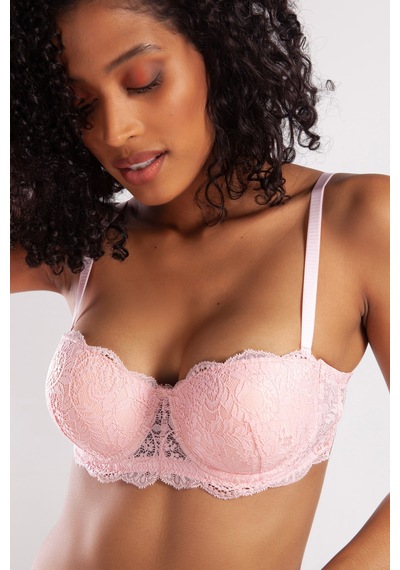Lenaca G.colors Push Up Strapless Bra, Açık Pembe Konforlu Ve Şık Sütyen Çok Renkli