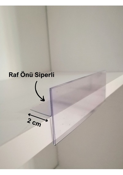 10 Adet Pvc Etiketlik Dik Siperli Yapışkanlı 10x4 Cm Raf Önü
