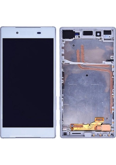 Sony Z5 Lcd Ekran Kasalı Beyaz Çift Hat