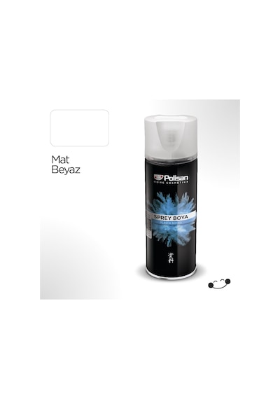 Polisan Plastik Yüzey Mat Beyaz Sprey Boya 400 Ml