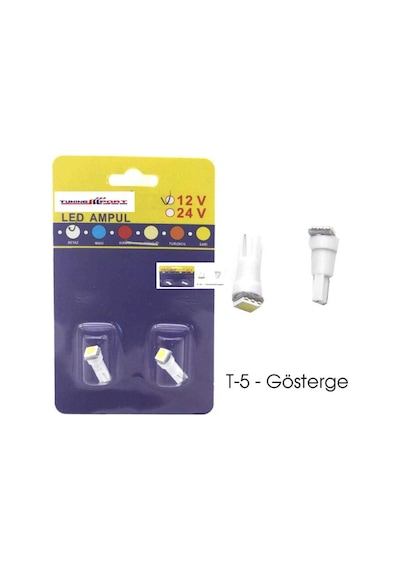 Ampul Mini Dipsiz 12v Beyaz Gösterge Ledi