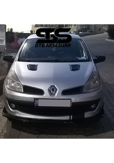 Renault Clio 3 Uyumlu Piano Black Kaput Üstü Havalandırma Izgarası