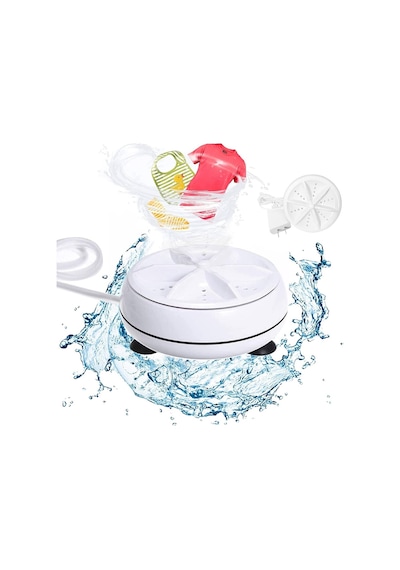 Ayt Sunup Taşınabilir Seyahat Tipi Mini Ultrasonik Usb Li Yıkama Makinesi Çamaşır Makinası 10x5.5 Cm