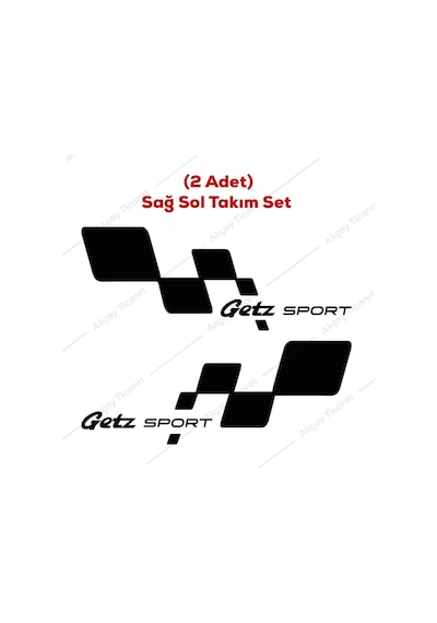 Getz Kapı Altı Sticker Hyundai Getz Sticker Getz Oto Sticker