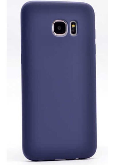 Samsung Galaxy Uyumlu S6 Edge Kılıf Zore Premier Silikon Kapak Lacivert
