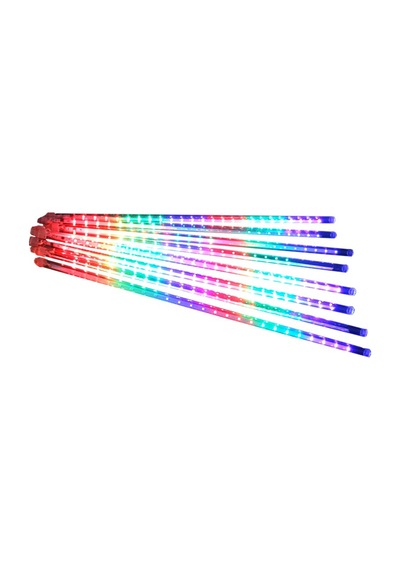 50cm Rgb Led 2mt. Meteor Yılbaşı Aydınlatması Yağmur Kar Efekti Tüp Su Geçirmez Parti Çıbık Işık Eklenebilir 6w 2m