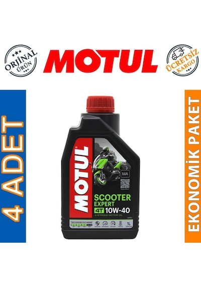 Motul Scooter Expert 10W-40 Ma 4t 1 L 4 Zamanlı Motor Yağı 4 Ad