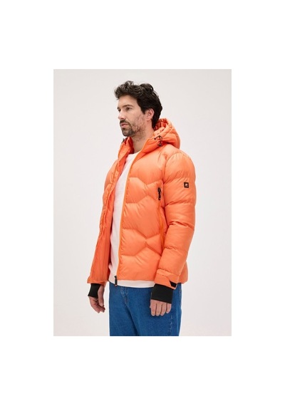 Bad Bear Axel Turuncu Erkek Kapüşonlu Mont Siyah