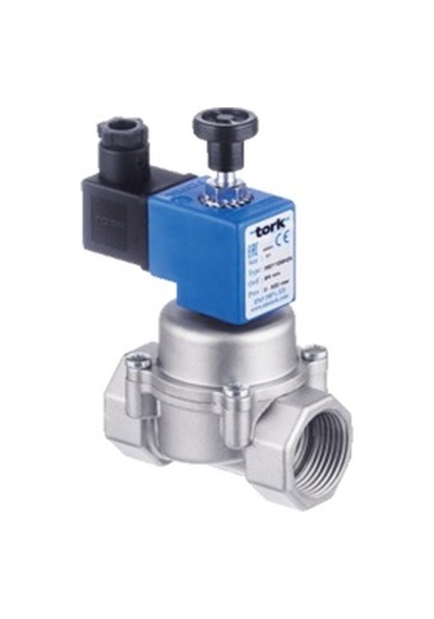 Tork S8011 Normalde Açık Doğalgaz Gaz Dedektörü Solenoidi 1" Inç