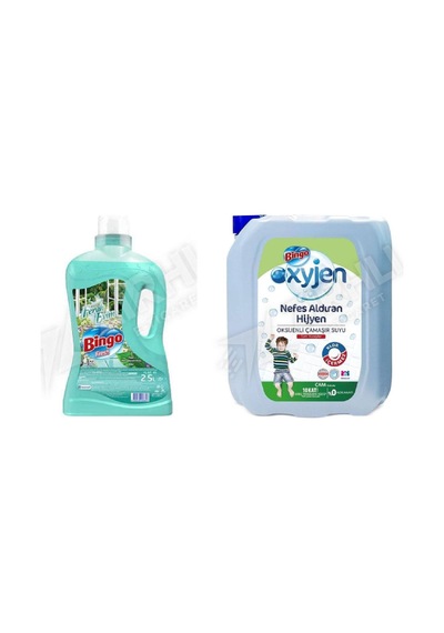 Bingo Yüzey Tem. Fresh 2.5 Lt + Çamaşır Suyu 4 Lt 2'li Set Diğer