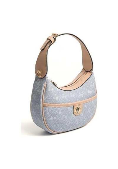 Silver Polo Sp1194 Kadın Omuz Çantası Monogram Mavi-ten