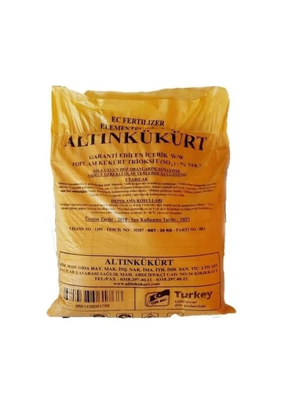 Altınkükürt Toprak Ph Düzenleyici 25kg Diğer