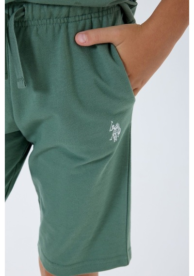 U.s. Polo Assn. Erkek Çocuk Yeşil Bermuda Takım Us2433-c-v4 Yeşil