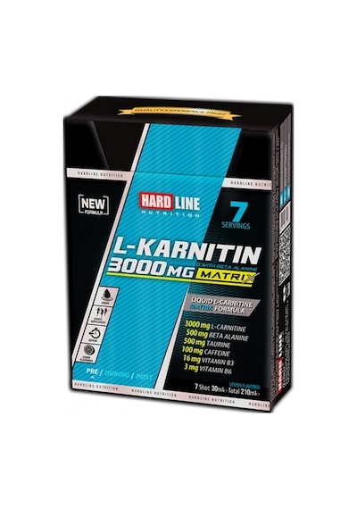 Hardline L-Karnitin Matrix Limon Aromalı 7 Adet 3000 Mg