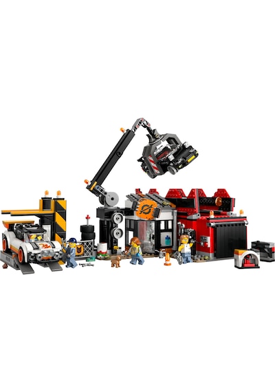 LEGO® City Hurdalık ve Arabalar 60472 - 7 Yaş ve Üzeri Çocuklar için Yaratıcı Oyuncak Yapım Seti (871 Parça)