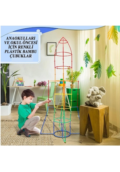 Eğitici Bambu Çubuklar 300 Parça 1 Paket Heroes Eğitici Bambu Çubuk 300 Lü 1 Paket