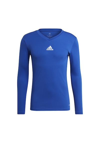 Adidas Team Base Tee Erkek Futbol Uzun Kollu Antrenman Tişörtü Gk9088 Mavi 001