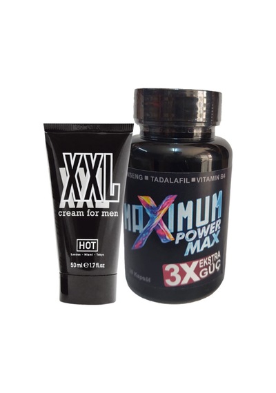 Hotxxl 50 Ml Erkeğe Sertpenis Krem + 1 Adet 3x Black Box Maximum 30 Lu