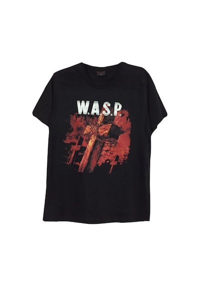 Stoned&Fame W.a.s.p Baskılı T-shirt SIYAH