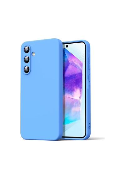 Newface Samsung Galaxy A16 5g Kılıf Nano İçi Kadife Silikon - Mavi