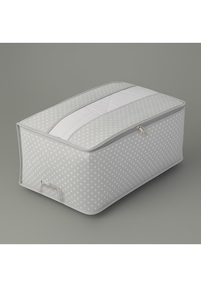 Home Baza Altı Şeffaf Detaylı Mega Boy Hurç - Gri - 74x46x22 Cm Çok Renkli