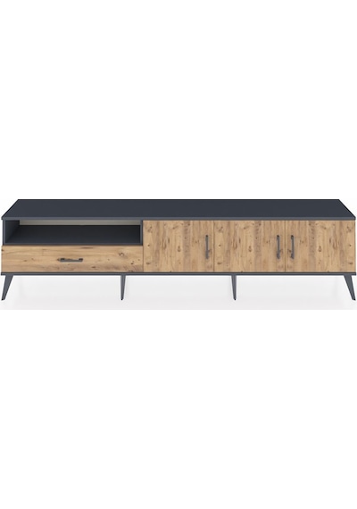 Arges Tv Ünitesi 3 Raflı Tek Çekmeceli 3 Kapaklı 220x30x51 Antrasit-çam Atlas Çam/atlas Çam - Antrasıt Arges Tv Ünitesi 3 Raflı Tek Çekmeceli 3 Kapaklı 220x30x51 Antrasit-çam Atlas Çam/atlas Çam - Antrasıt