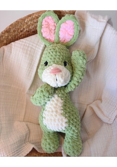 Winnie The Pooh-rabbit Peluş Oyuncak Pembe - Yeşil