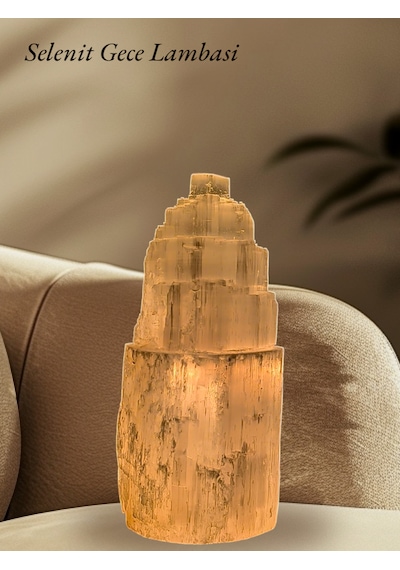 Selenit Gece Lambası 19-22 Cm 7